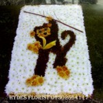 monkey funeral tribute hydes florists doncaster