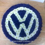 vw bespoke funeral tributes doncaster hydes florists doncaster