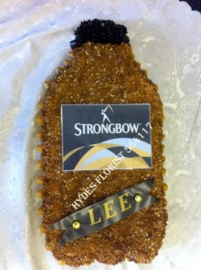  strongbow-cider-bottle-bespoke funeral-tributes£50      