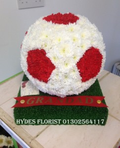 football funeral tribute 3D                       